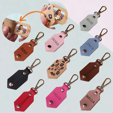 Personalized Picture Key Chains,Custom Keychain With Picture, Llaveros (Light brown) Personalizados Customized Keychain Gifts For Women Boyfriend Husband Mens