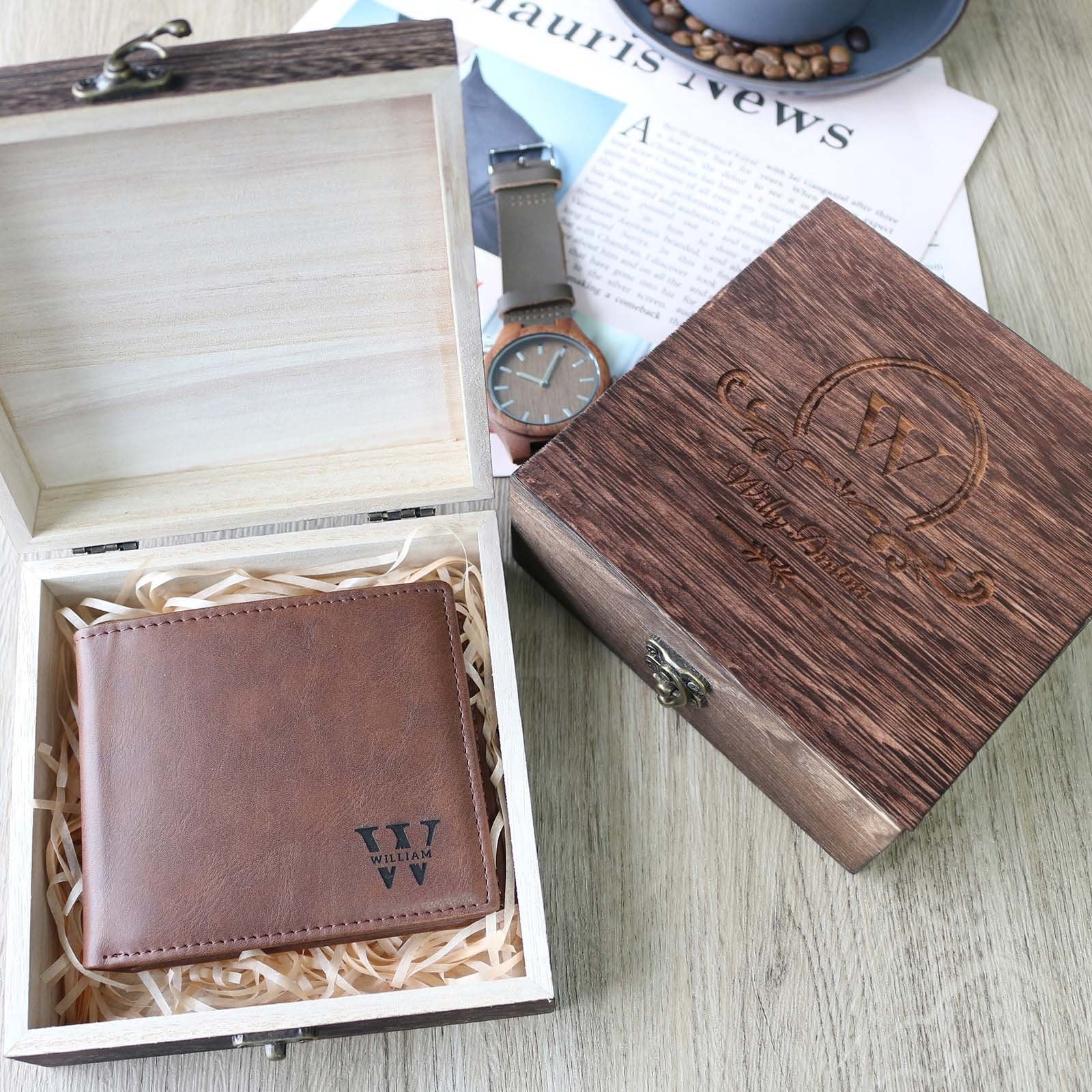 Personalised PU Slim Credit Card Mens Wallets Custom Hombres Minimalist Men'S Carteras Para Billeteras De Front Pocket Wallet Gifts For Men Boyfriend - uniqicon