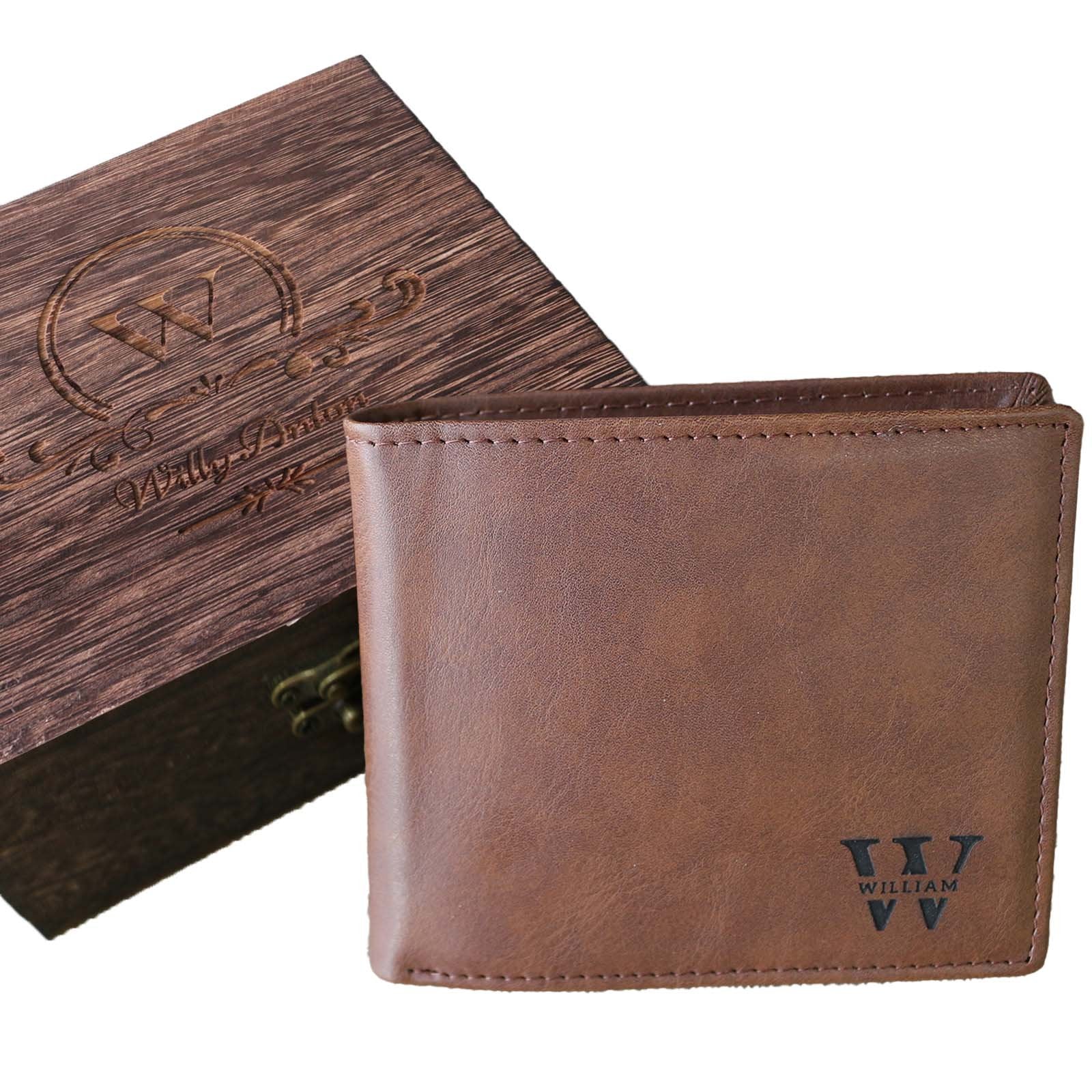 Personalised PU Slim Credit Card Mens Wallets Custom Hombres Minimalist Men'S Carteras Para Billeteras De Front Pocket Wallet Gifts For Men Boyfriend - uniqicon